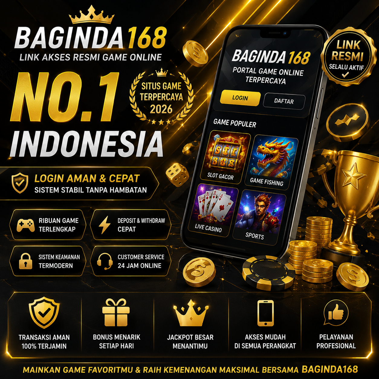 LOGIN BAGINDA168 # Link Akses Resmi Game Online No.1 Indonesia
